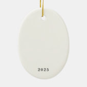 WINTER SLOPES Skier Keramisch Ornament (Achterkant)