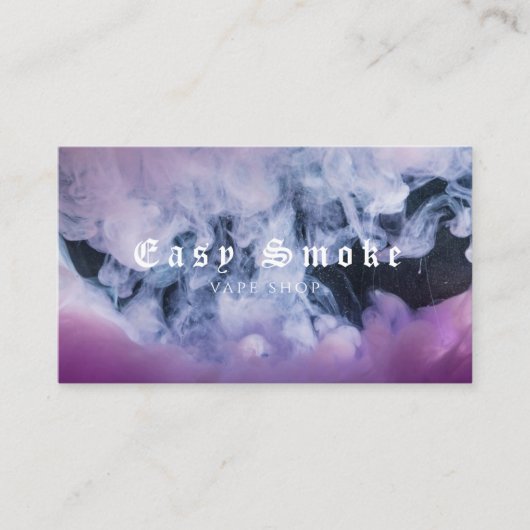 Winter Smoke Vape Shop Visitekaartje (Voorkant)