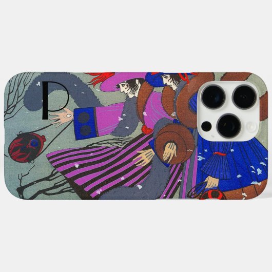 WINTER SNEE MODE MONOGRAM Case-Mate iPhone CASE (Achterkant (horizontaal))