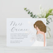 Winter Sneeuw 15e verjaardag Quinceañera QR Code Kaart (Staand voorkant)