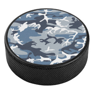 Winter Sneeuw Blauw Camouflage, Militair, Leger Hockey Puck