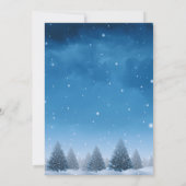 Winter Sneeuw Bruiloft Save The Date (Achterkant)