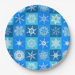 winter sneeuw keuken papieren bord