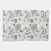 Winter Sneeuw Skiën Mountain Skigebieden Landschap Theedoek (Horizontaal)