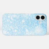 Winter Sneeuw sprankelend zwart en wit Case-Mate iPhone Case (Achterkant (horizontaal))