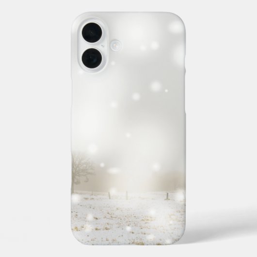 Winter Sneeuw sprankelend zwart en wit Case-Mate iPhone Case (Achterkant)