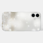 Winter Sneeuw sprankelend zwart en wit Case-Mate iPhone Case (Achterkant (horizontaal))