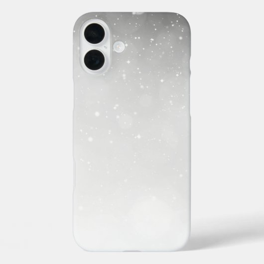 Winter Sneeuw sprankelend zwart en wit Case-Mate iPhone Case (Achterkant)