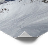 Winter Sneeuwbergen Fotografie-Poster Poster (Hoek)