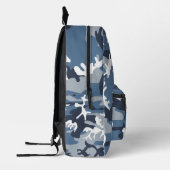 Winter Sneeuwblauwe Camouflage, Militair, Leger Bedrukte Rugzak (Links)