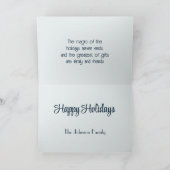 Winter Sneeuwbol Feestdagen Kaart (Binnen)