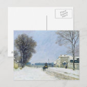 Winter, sneeuweffect, 1876 briefkaart (Voorkant / Achterkant)