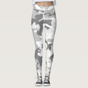 Winter Sneeuwgrijze camouflage, Militair, Leger Leggings