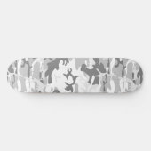 Winter Sneeuwgrijze camouflage, Militair, Leger Skateboard (Horizontaal)