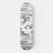 Winter Sneeuwgrijze camouflage, Militair, Leger Skateboard (Voorkant)