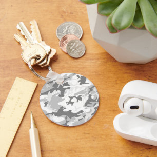 Winter Sneeuwgrijze camouflage, Militair, Leger Sleutelhanger