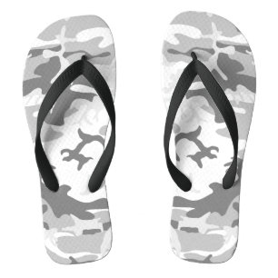 Winter Sneeuwgrijze camouflage, Militair, Leger Teenslippers