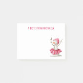 Winter Sneeuwman Ballet Danser Post-it® Notes (Voorkant)
