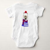 Winter Sneeuwman ontwerp voor baby body Romper (Achterkant)
