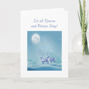 Winter Sneeuwrendier Christelijke Schrift Kerst Feestdagen Kaart