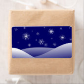 WINTER SNEEUWSCENE ETIKET (Insitu)