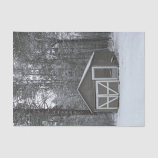 Winter Sneeuwscene Tissuepapier