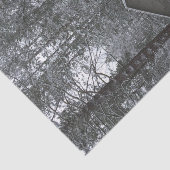 Winter Sneeuwscene Tissuepapier (Detail)