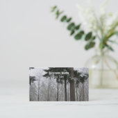 Winter Sneeuwscene Visitekaartje (Staand voorkant)