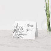 Winter Sneeuwvlok Bedankt (Voorkant)