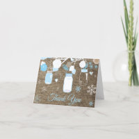 Winter Sneeuwvlok Metselwerk Pot Blauw Jute