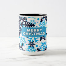 Winter Sneeuwvlok Patroon met Prettig Kerstfeest