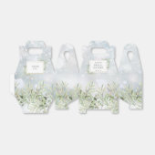 Winter Sneeuwvlokken Groene Bruiloft Feest Bedankdoosjes (Uitgevouwen)