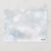 Winter Sneeuwvlokken Kalender Reserveer de datum Briefkaart (Achterkant)