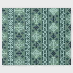 Winter Sneeuwvlokken Scandinavisch Inpakpapier