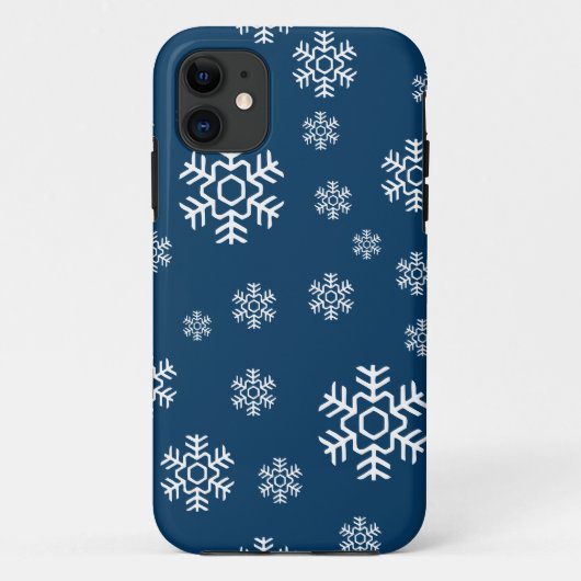 Winter Sneeuwvlokken Vakantie Case-Mate iPhone Case (Achterkant)