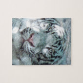 Winter Sneeuwwittijger Legpuzzel (Horizontaal)