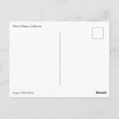 Winter Snow at Mount Shasta, CA Briefkaart (Achterkant)