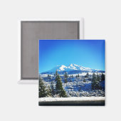 Winter Snow at Mount Shasta, CA Magneet (Voorkant / Achterkant)