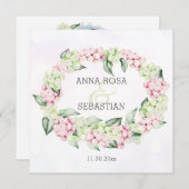 ** Winter Snow Berry Boho RSVP AR12 QR Huwelijk Kaart (Voorkant / Achterkant)