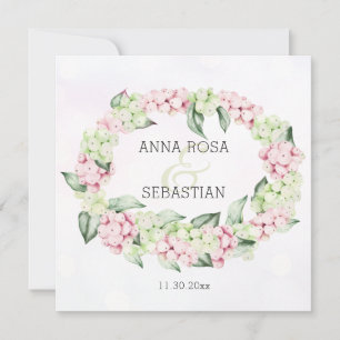 ** Winter Snow Berry Boho RSVP AR12 QR Huwelijk Kaart
