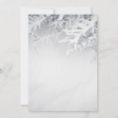 Winter Snow Branches Bewaar de datum Save The Date (Achterkant)
