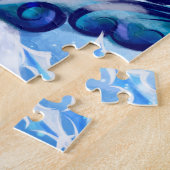 Winter Snow Cabin Landscape Art Jigsaw Puzzle (Côté)