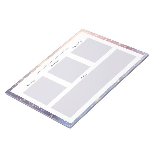 Winter/Snow Dagelijks Planning Notitieblok (Schuin)