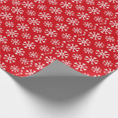 Winter Snow Flakes-patroon Cadeaupapier (Hoek)