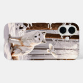 Winter Snow Fox Dove Peace Case-Mate iPhone Case (Achterkant (horizontaal))