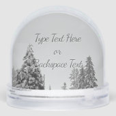 Winter Snow Globe Personalized Romantic Snowglobe Sneeuwbol (Achterkant)