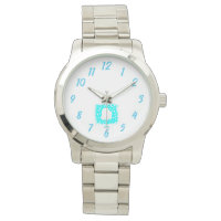 Winter Snow Heart Unisex Bracelet en argent Montre