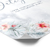 Winter Snow in Love Date Jar jeu de mariée Poster (Coin)