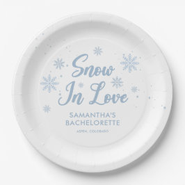 Winter Snow In Love Skibachelorette Papieren Bordje