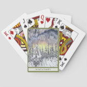 Winter Snow Magical Custom Classic Playing Cards. Pokerkaarten (Achterkant)